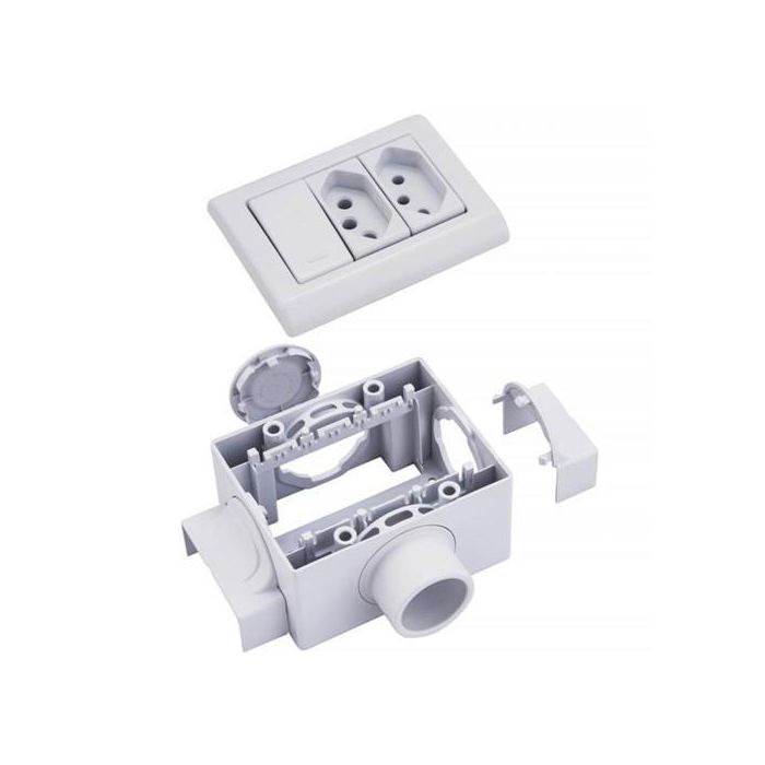 57304/050 - CAIXA 'X' 3M P/ ELETROD. E CANALETA - BR