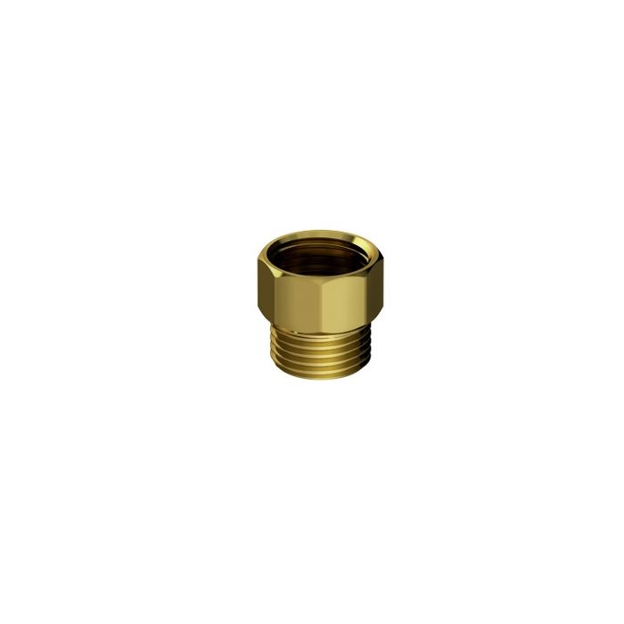 AUMENTO DE LATÃO - ROSCA MACHOXFEMEA 1/2"X10 MM