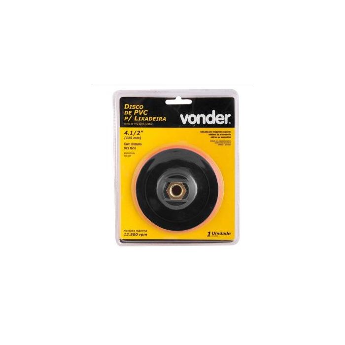 DISCO PVC 4.1/2'' P/ LIXADADEIRA COM FIXA FACIL