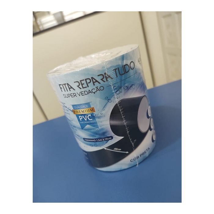FITA REPARA TUDO PRETA 10 CM