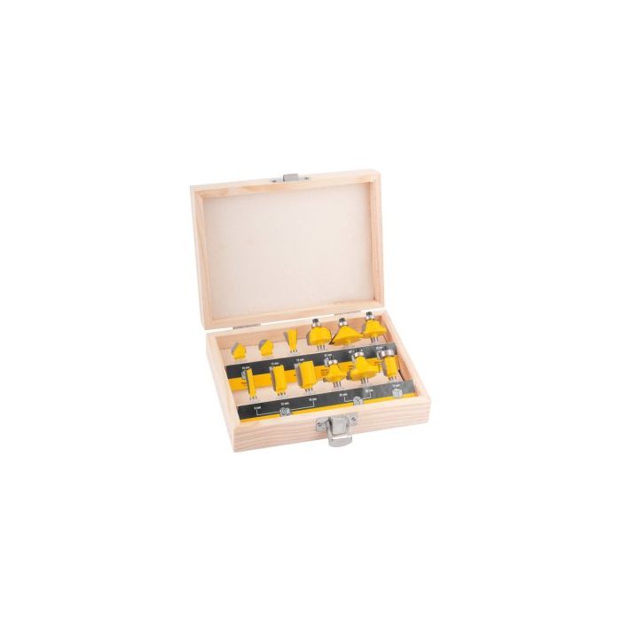 JOGO DE FRESAS P/ MADEIRA COM 12PCS