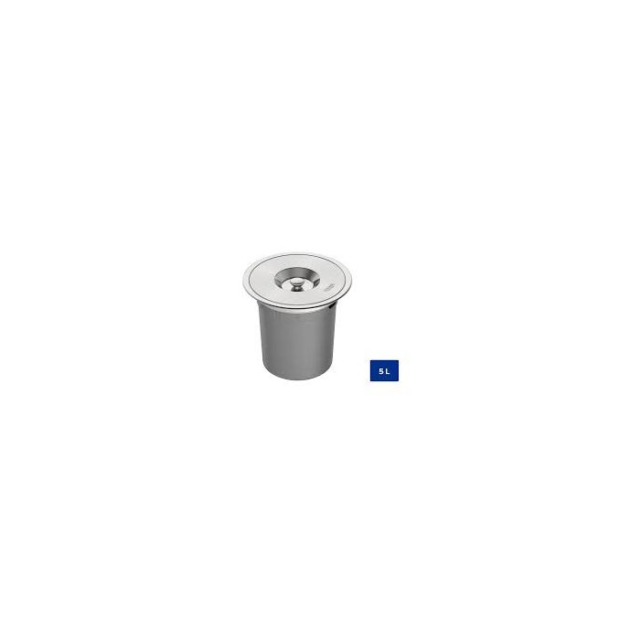 LIXEIRA INOX DE EMBUTIR CLEAN 5L