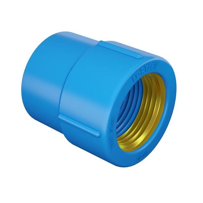 LUVA SOLDÁVEL AZUL COM BUCHA DE LATÃO LR 25X3/4"