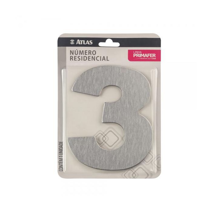 NUMERO "3" ESCOVADO - PR3001/3
