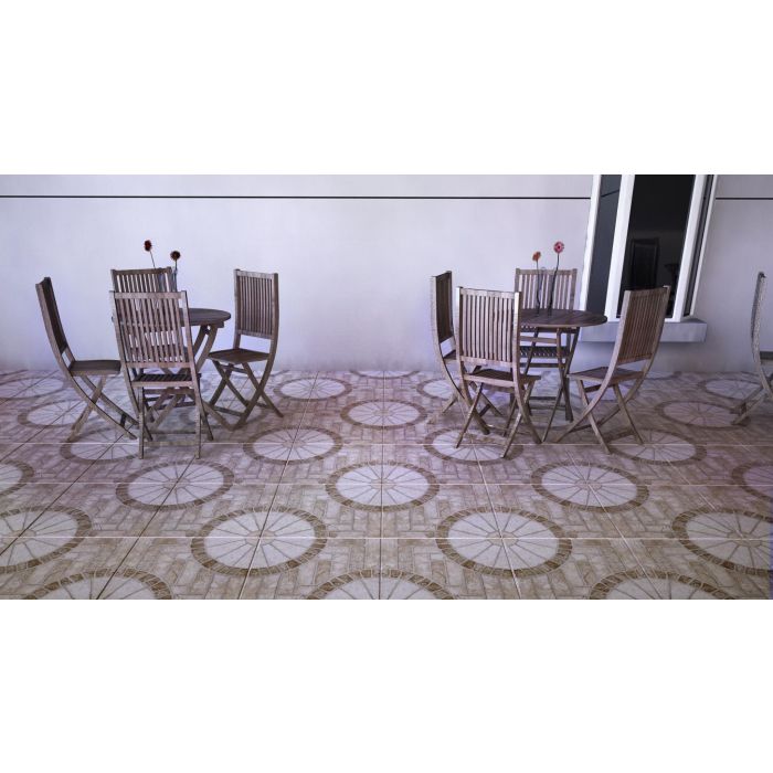 PISO 50.8X50.8 HD POMPEIA MARROM AD 'A' PEI-5