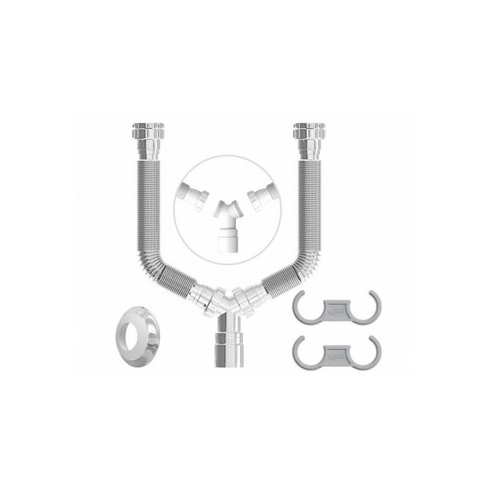 TUBO EXTENSIVEL DUPLO CROMADO - 7159