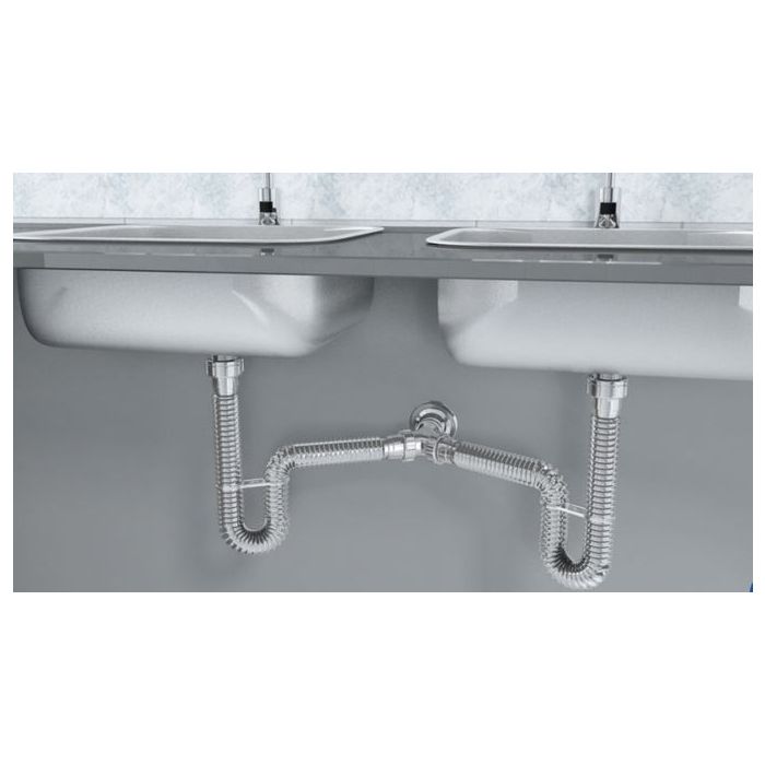 TUBO EXTENSIVEL DUPLO CROMADO - 7159