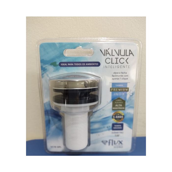 VALVULA CLICK 7/8 INOX/PLASTICO - TAMPA GRANDE VC78-GPL