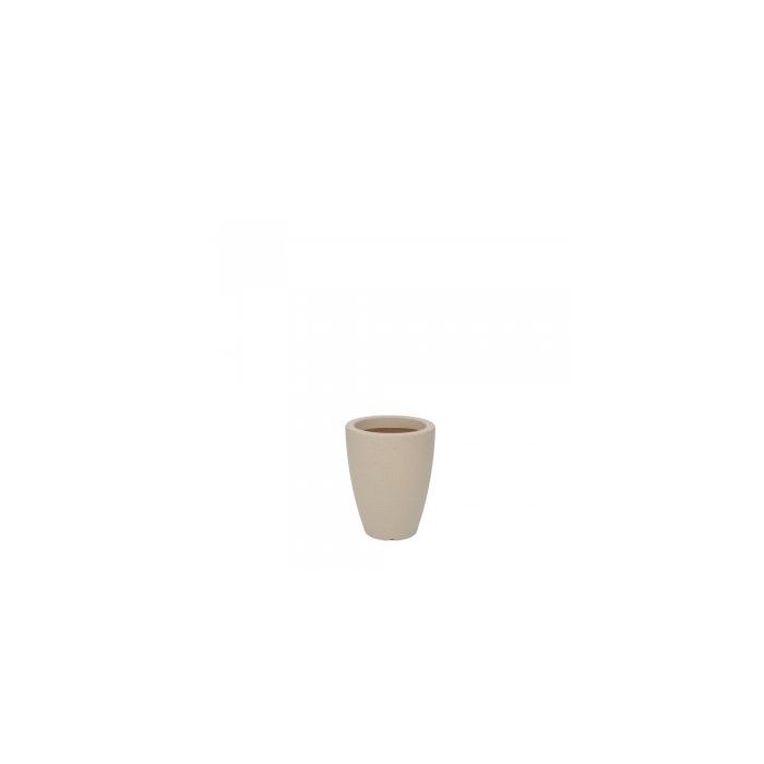 VASO MALTA CONE 25X32CM GRANITO AREIA